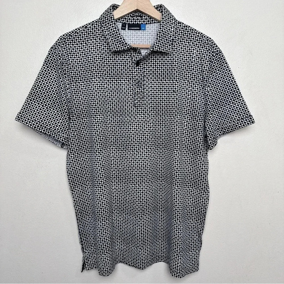 J.Lindeberg Other - J. Lindeberg Mens Xlarge Tour Tech Slim Fit Geometric Print Polo Shirt
